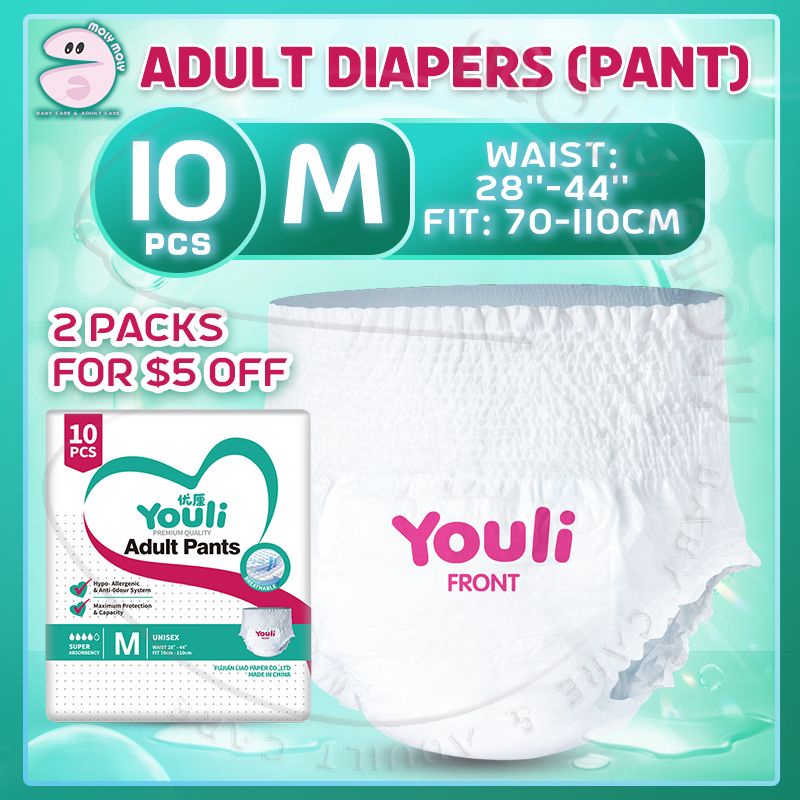 Youli Adult Diapers Adult Care Pull Ups Pants Diapers Unisex Diapers