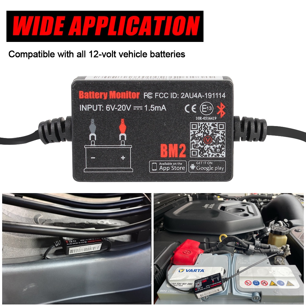 Bluetooth 4.0 Digital Analyzer Voltage Charging Cranking Test Car