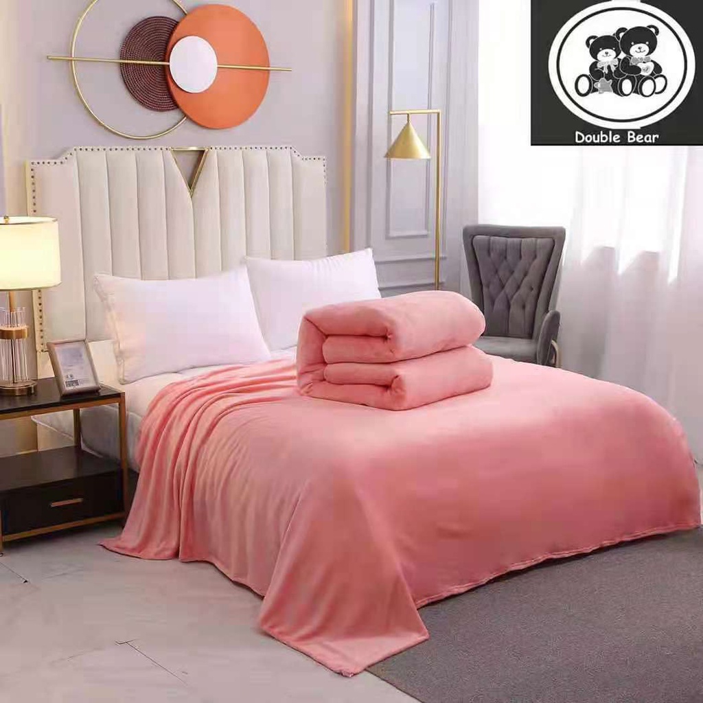 TNC Plain Microfiber Blanket SINGLE SIZE 125x200cm ( SINGLE SIZE SOFT