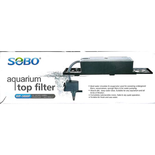 SOBO AQUARIUM TOP FILTER WP3880F 33W Shopee Philippines