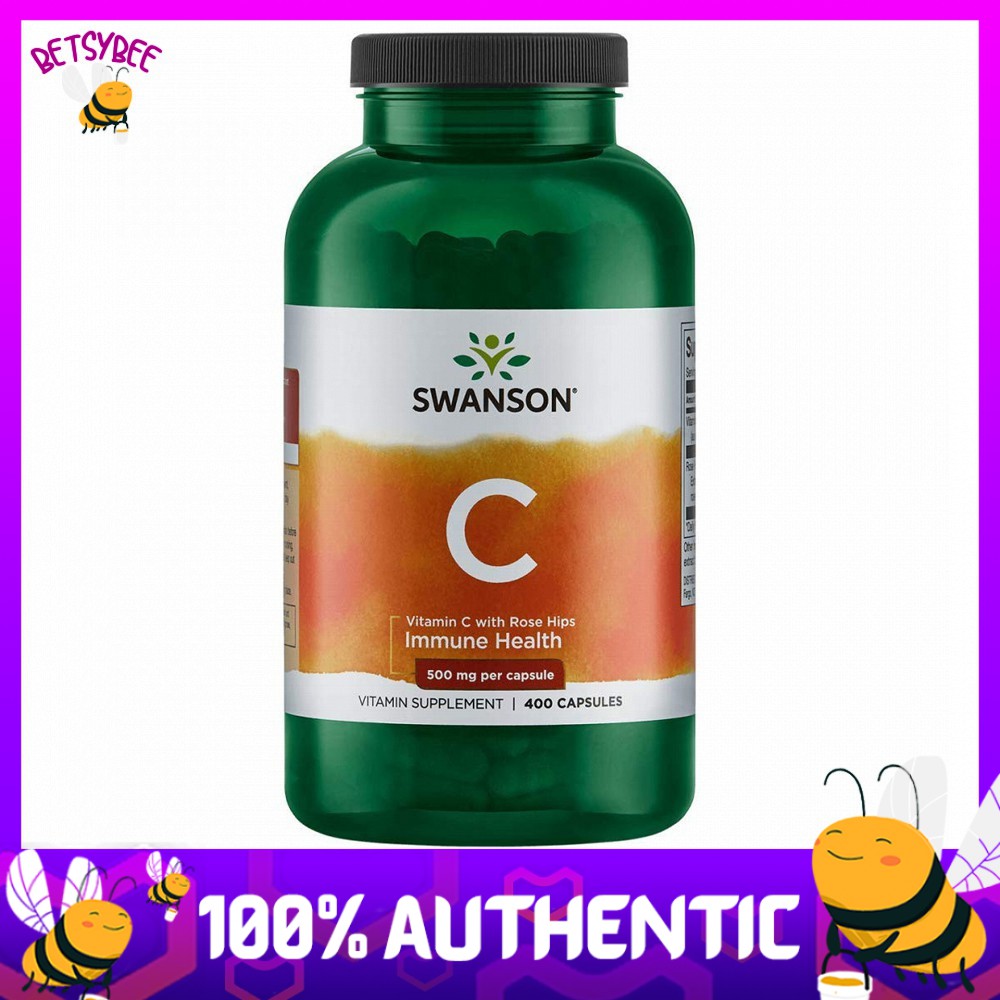Swanson 500mg 400 capsules Vitamin C with Rose Hips Shopee Philippines