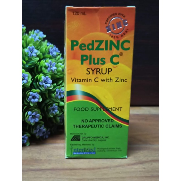 PedZINC Plus C Syrup 120ml Shopee Philippines