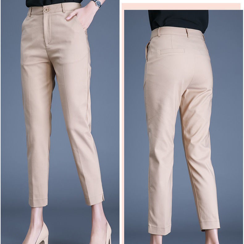 New Korean Women's Casual Ankle Pants Women Allmatch Suit Pants Loose