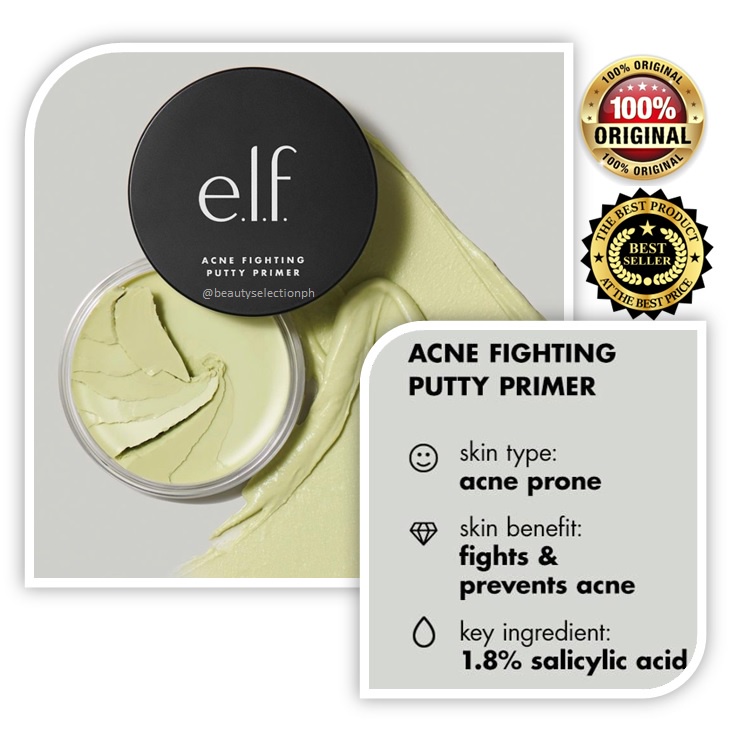 Elf ACNE FIGHTING Putty Primer 1.8 Salicylic Acid Shopee Philippines
