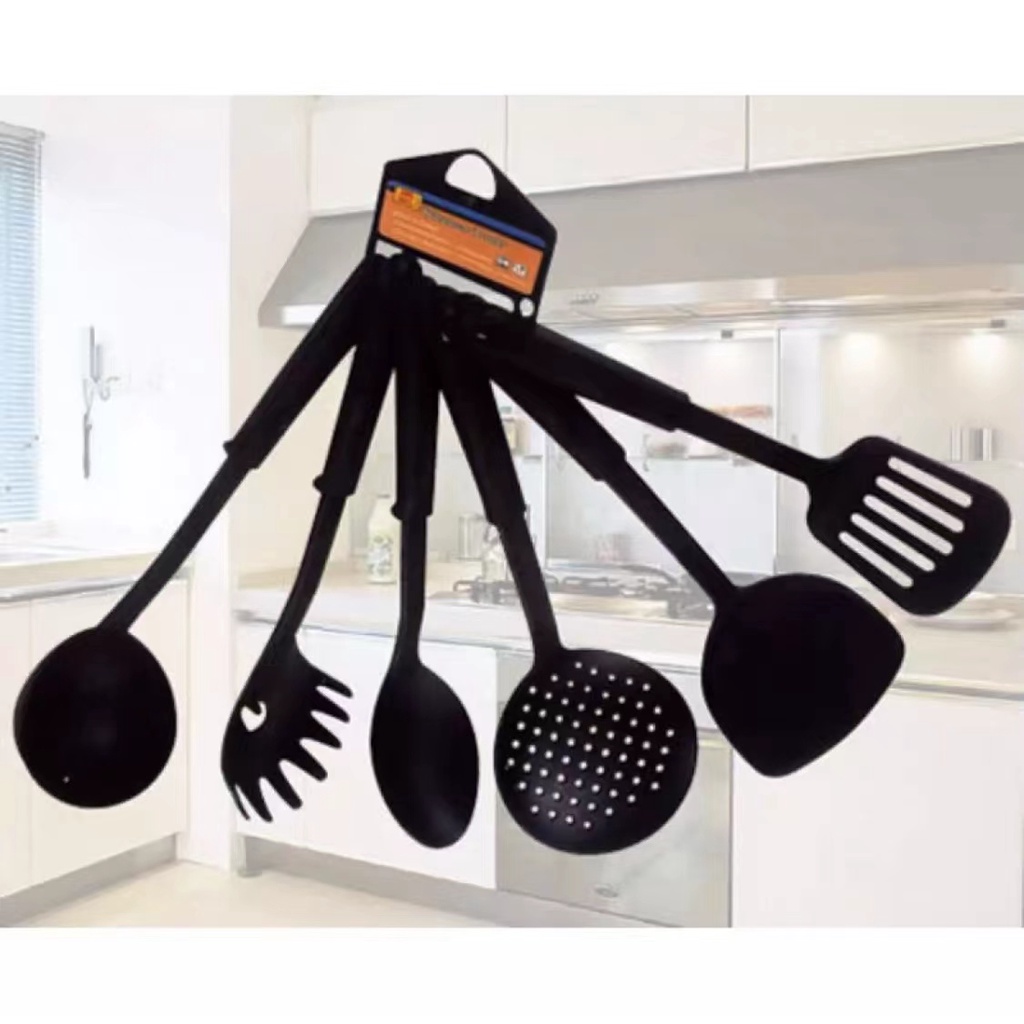 LUCKYU Sixpiece set nonstick spatula spoon set cooking spatula spoon