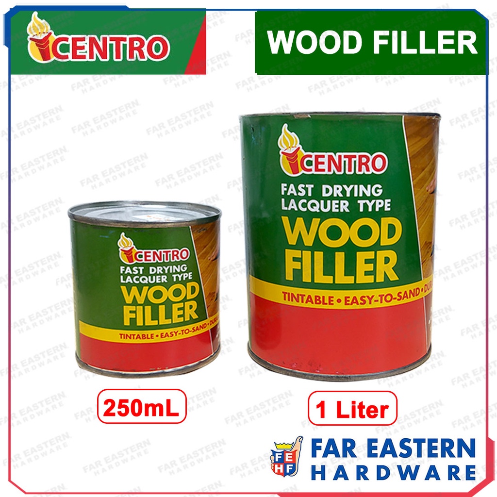 CENTRO Plastic Wood Filler Fast Drying 250mL 1L Masilya Shopee