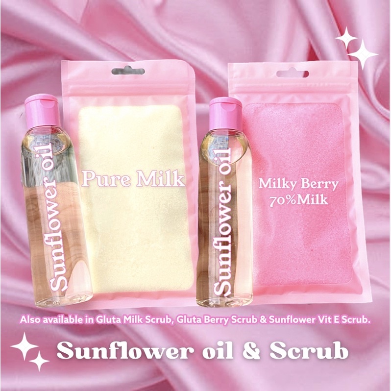 SUNFLOWER OIL & BODY SCRUB REBRANDING Shopee Philippines