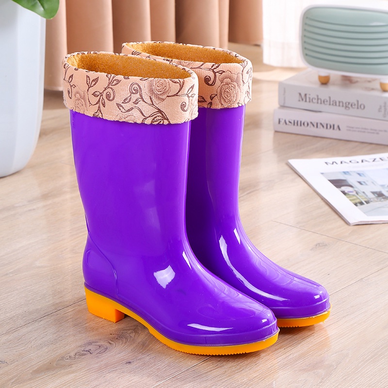 Fashion Waterproof RainBoots Rain Shoes Women's Summer Rubber Shoes New