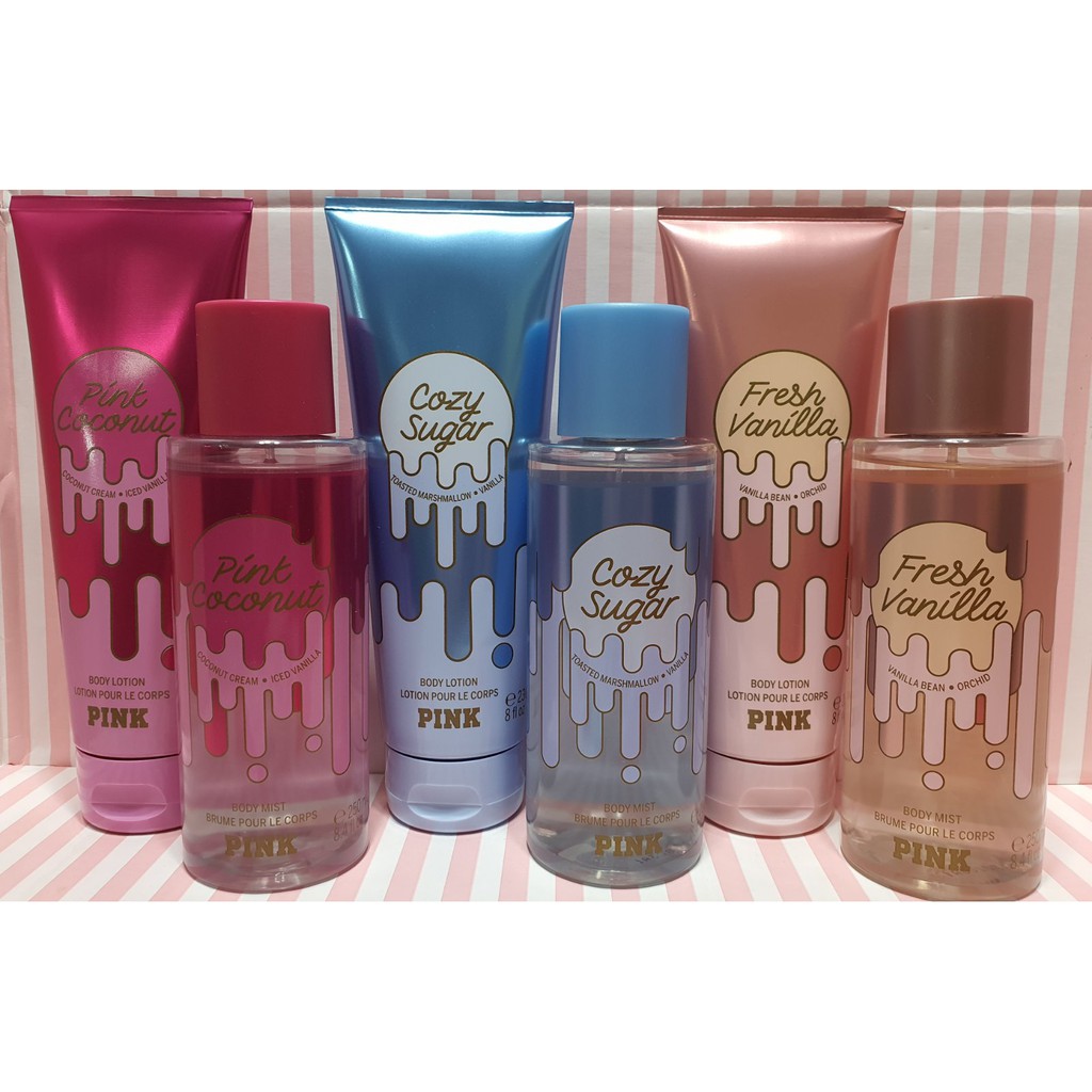 Victoria's Secret PINK Fresh Vanilla, Cozy Sugar, Pink Coconut, Mist or