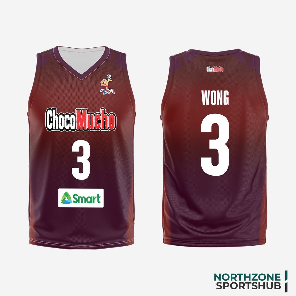 NZ Maroon Full Sublimation Volleyball Jersey Wong