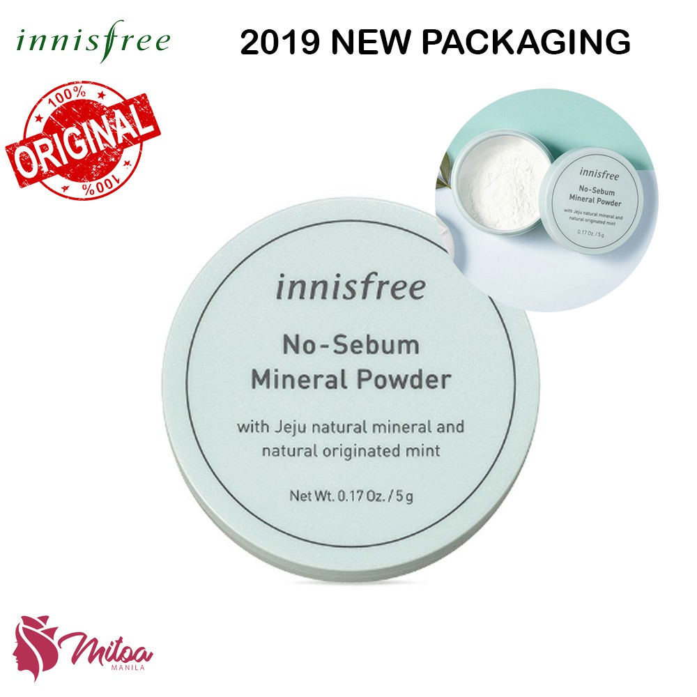 ORIGINAL INNISFREE No Sebum Mineral Powder Jeju Natural Minerals 5g