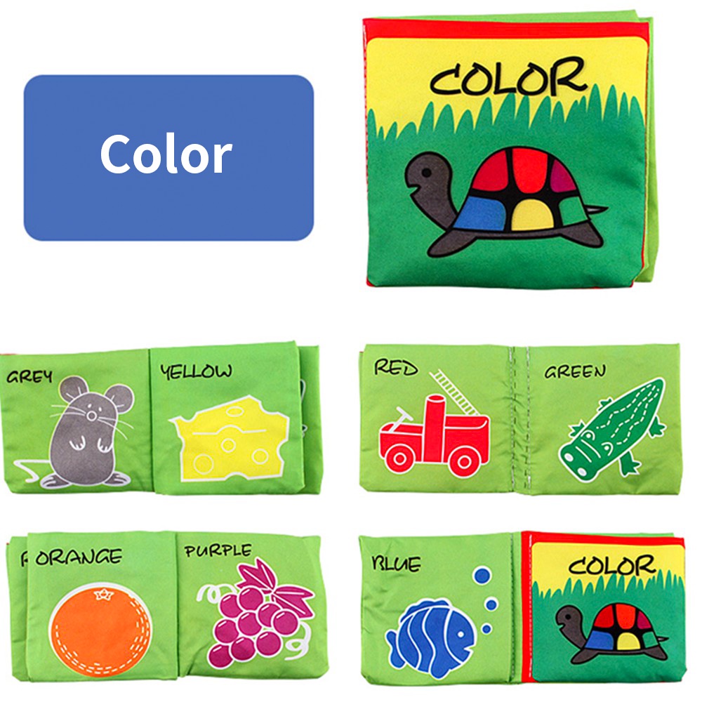 Kissdora Early education cloth books for babies with rustle sound baby