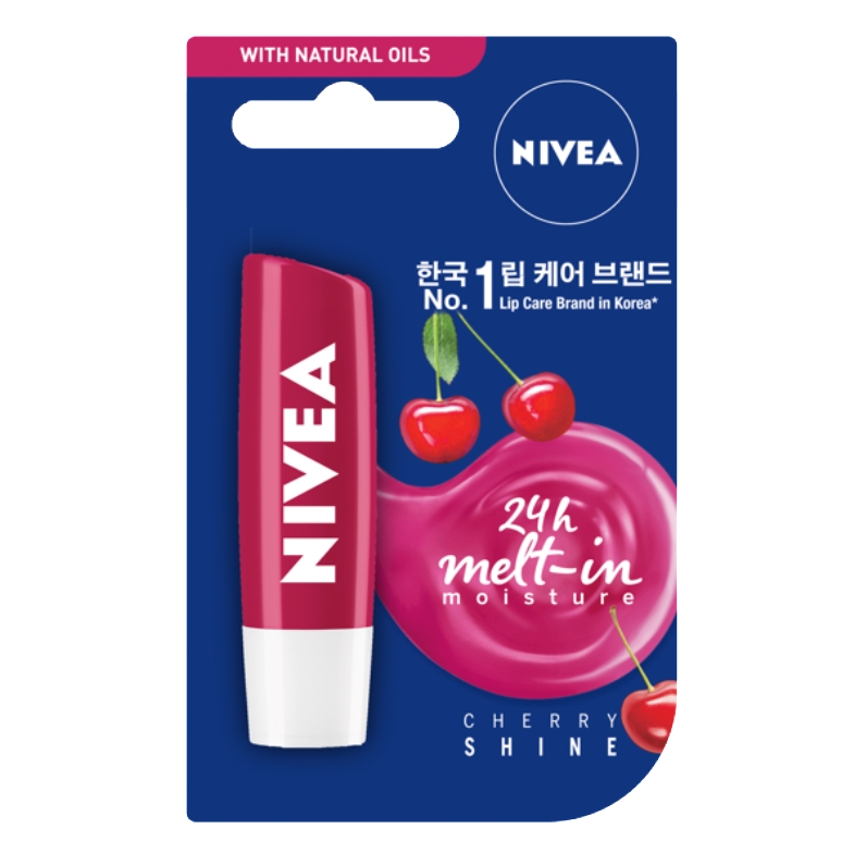 NIVEA Lip Care Cherry Shine Lip Balm, 5.5ml Shopee Philippines