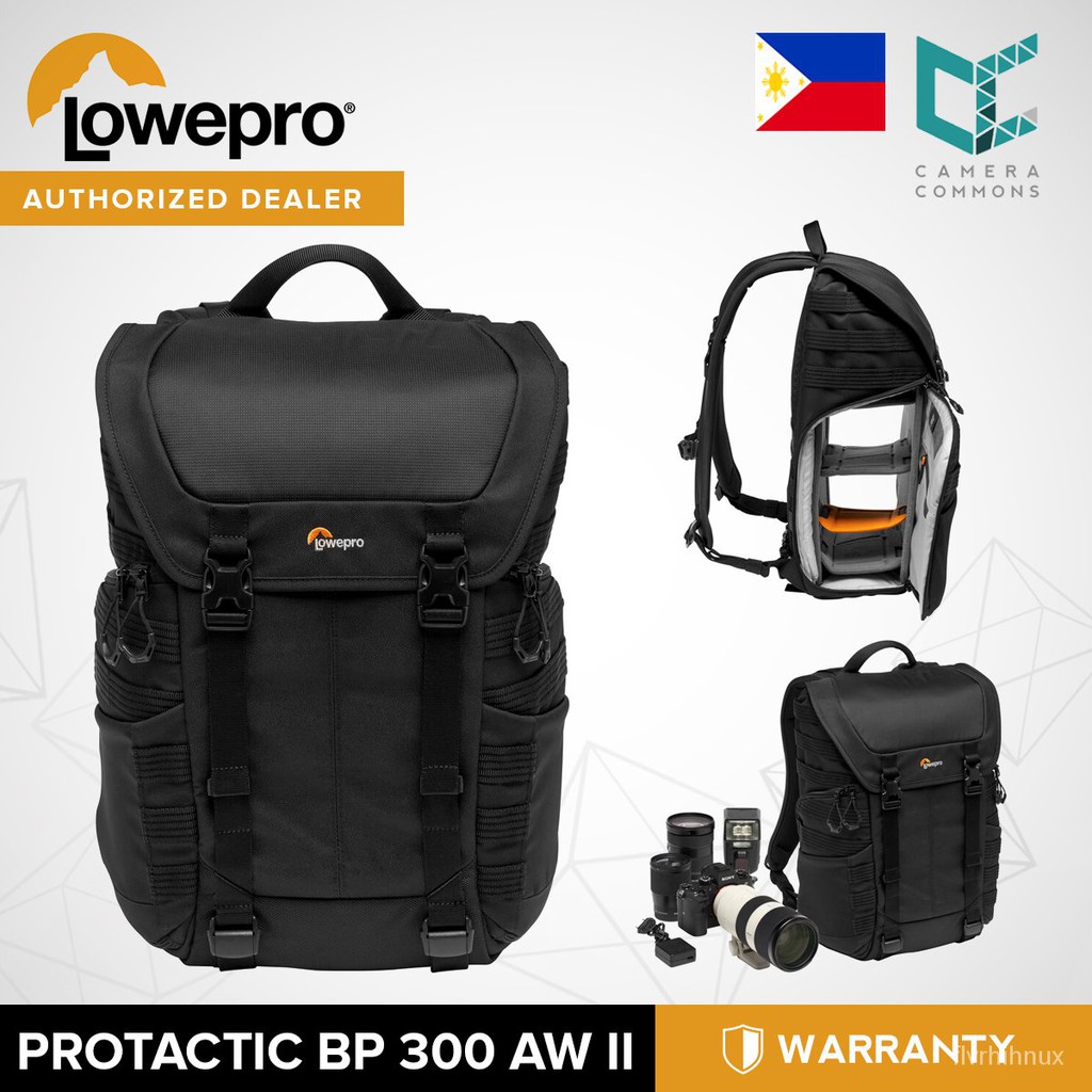 Lowepro ProTactic BP 300 AW II Camera and Laptop Backpack Black pOnb