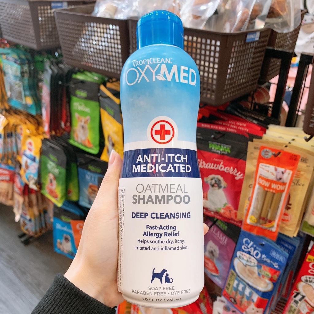 Tropiclean Oxymed Special Shower Gel For Rashes, Redness, Dandruff