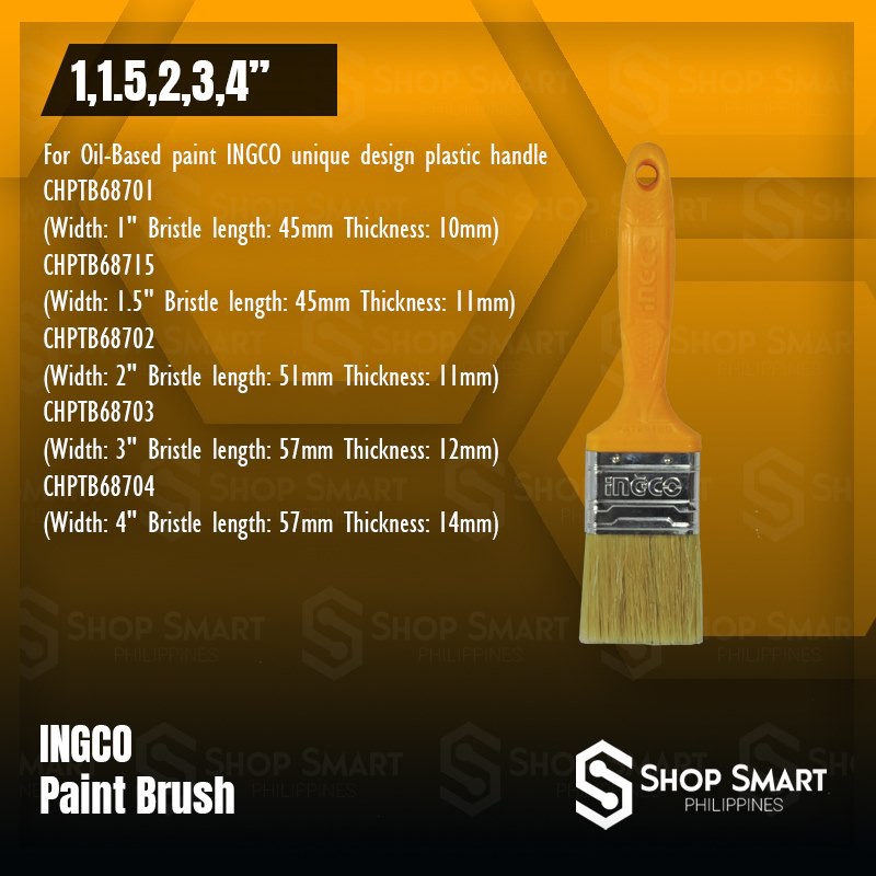 INGCO Paint Brush (OilBased) Shopee Philippines