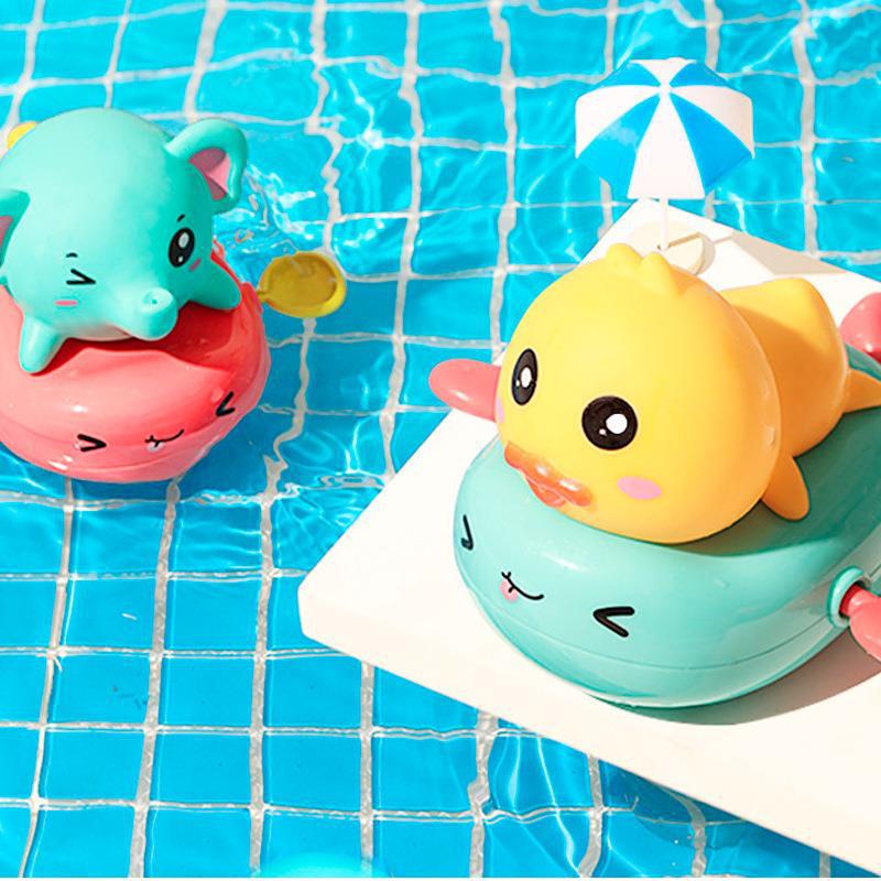 Bath Toys, 2 Pack Cute Swimming Duck & elephant Bath Toys for Toddlers