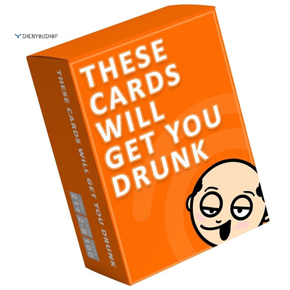 100 Sheets Get You Drunk Cards Drinking Board Game Shopee