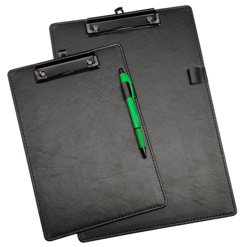 PU Leather A4 A5 File Paper Clip Board Writting Pad Folder Document