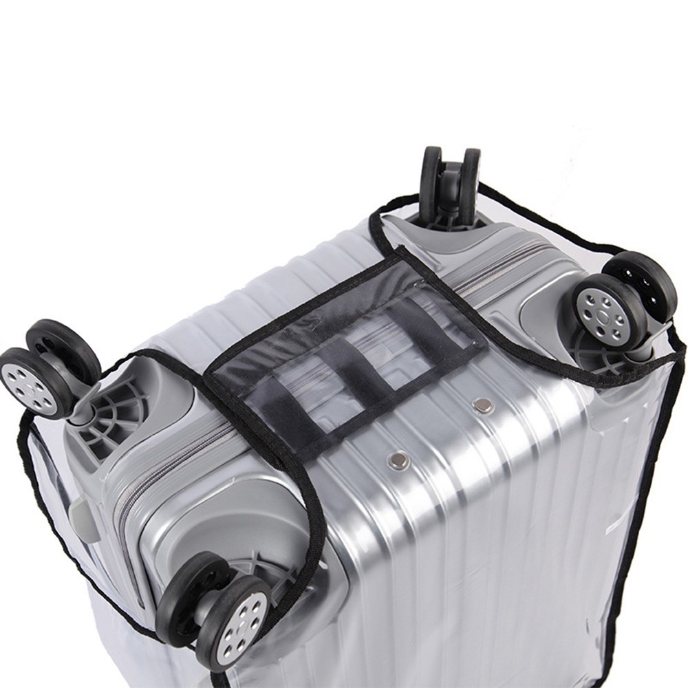 RcuX kakaWaterproof Transparent Clear PVC Luggage Cover Suitcase