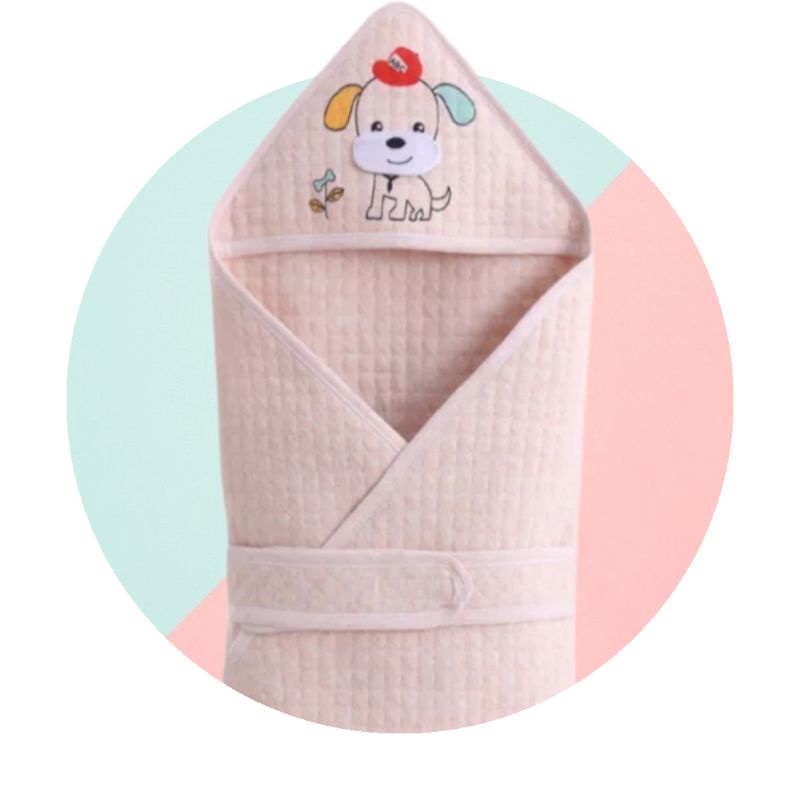 Baby Hooded Blanket Premium Receiving Blanket Thick Hooded Swaddle