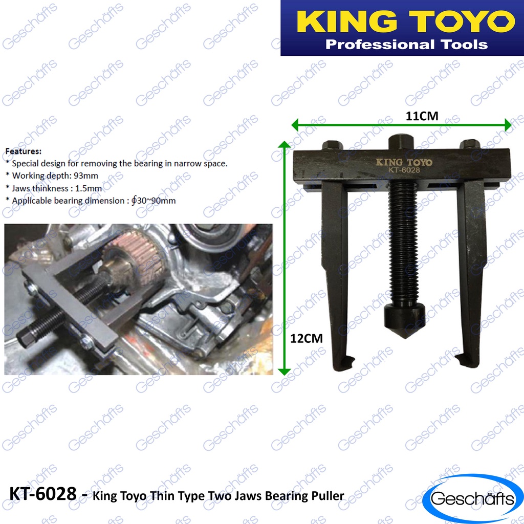 King Toyo Thin Type Two Jaws Bearing Puller Shopee Philippines