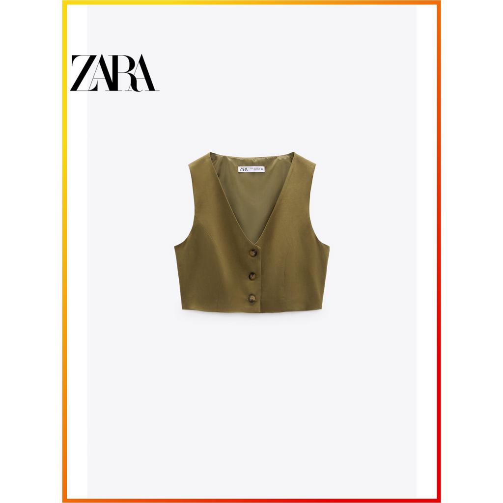 ZARA New Women's Sleeveless VNeck Short Tank Top Vest 1971082 505