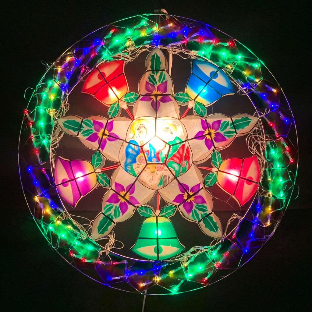 Lavender Native Capiz Lantern 25" Christmas Pampanga Parol with FREE spare bulbs worth 250 pesos