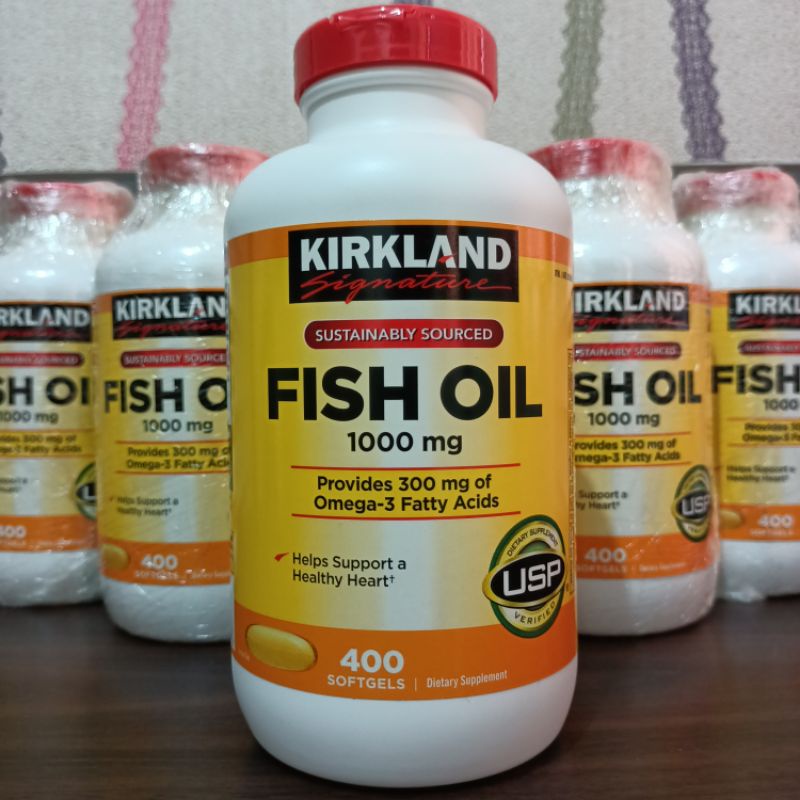 Kirkland Signature Fish Oil 1000mg 400 softgels EXPIRY JANUARY 2026 (U