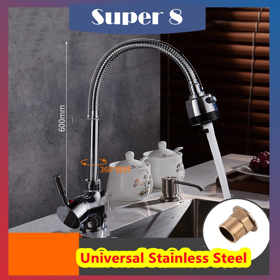 Faucet kitchen Sink Universal Stainless Steel Kitchen Sink Faucet with