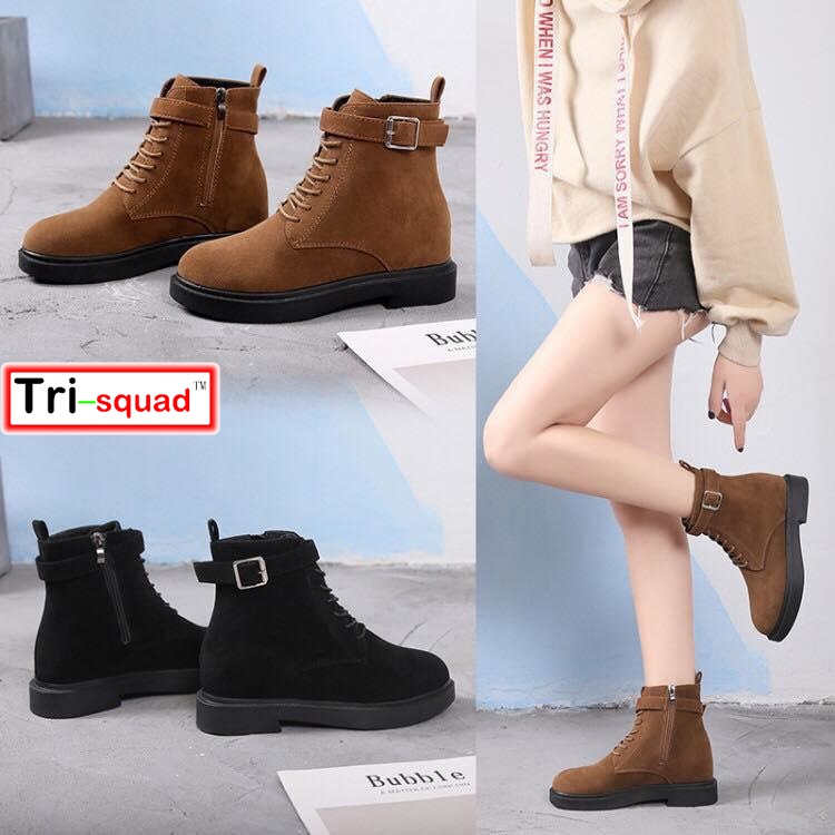 825 New Arrivals Korean Ladies Boots suede fashon style black hightop