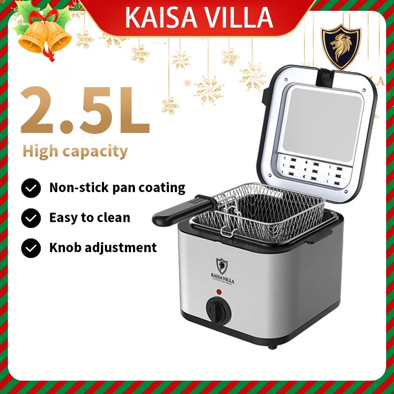 Kaisa Villa deep fryer 2.5L electric deep fryer oven pan french fries