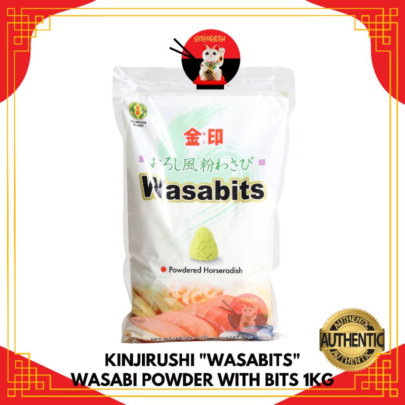 Japan Kinjirushi Wasabits Premium Wasabi Powder with Bits 1kg Shopee