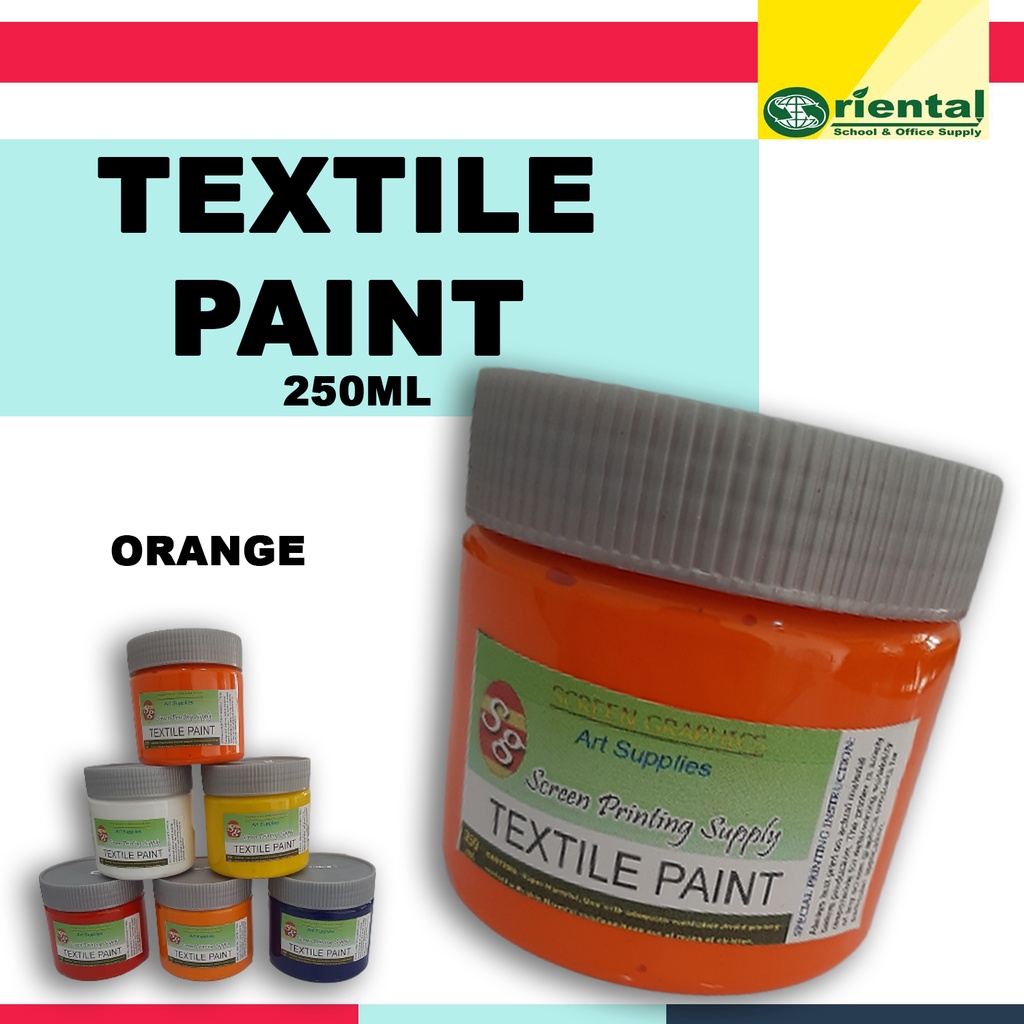 Big Textile Paint 250ml Good for Silkscreen Printing Arts & Craft