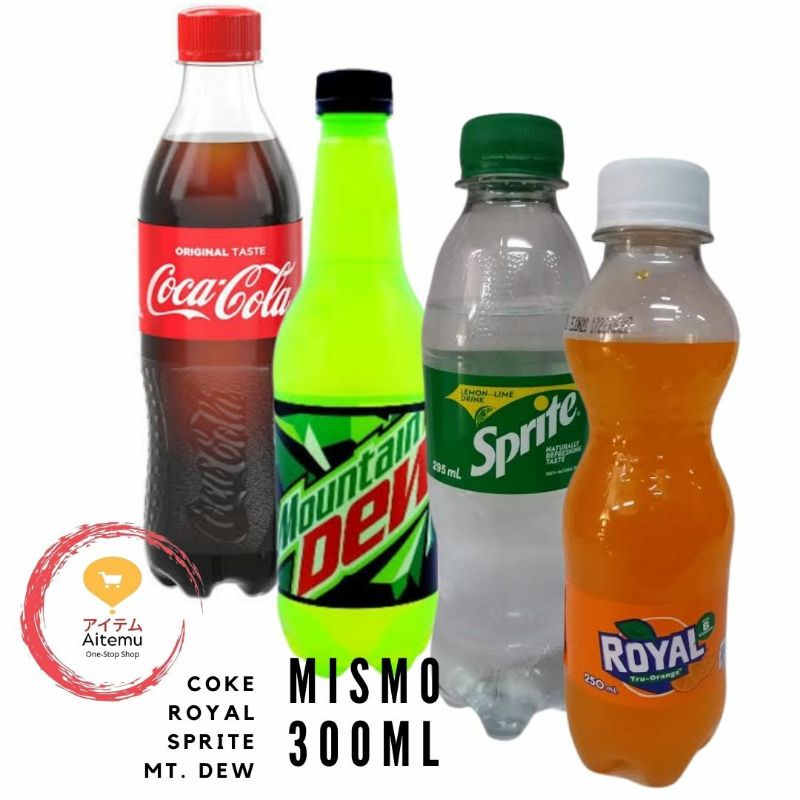 COKE/ ROYAL/ SPRITE/ M.DEW MISMO 300ML Shopee Philippines