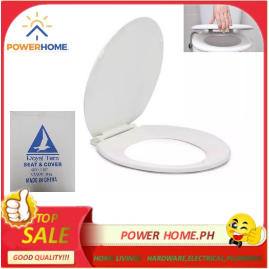 ROYAL TERN TOILET SEAT & COVER WHITE/AQUAMARINE/ANTIQUE/PINK/WATER BLUE