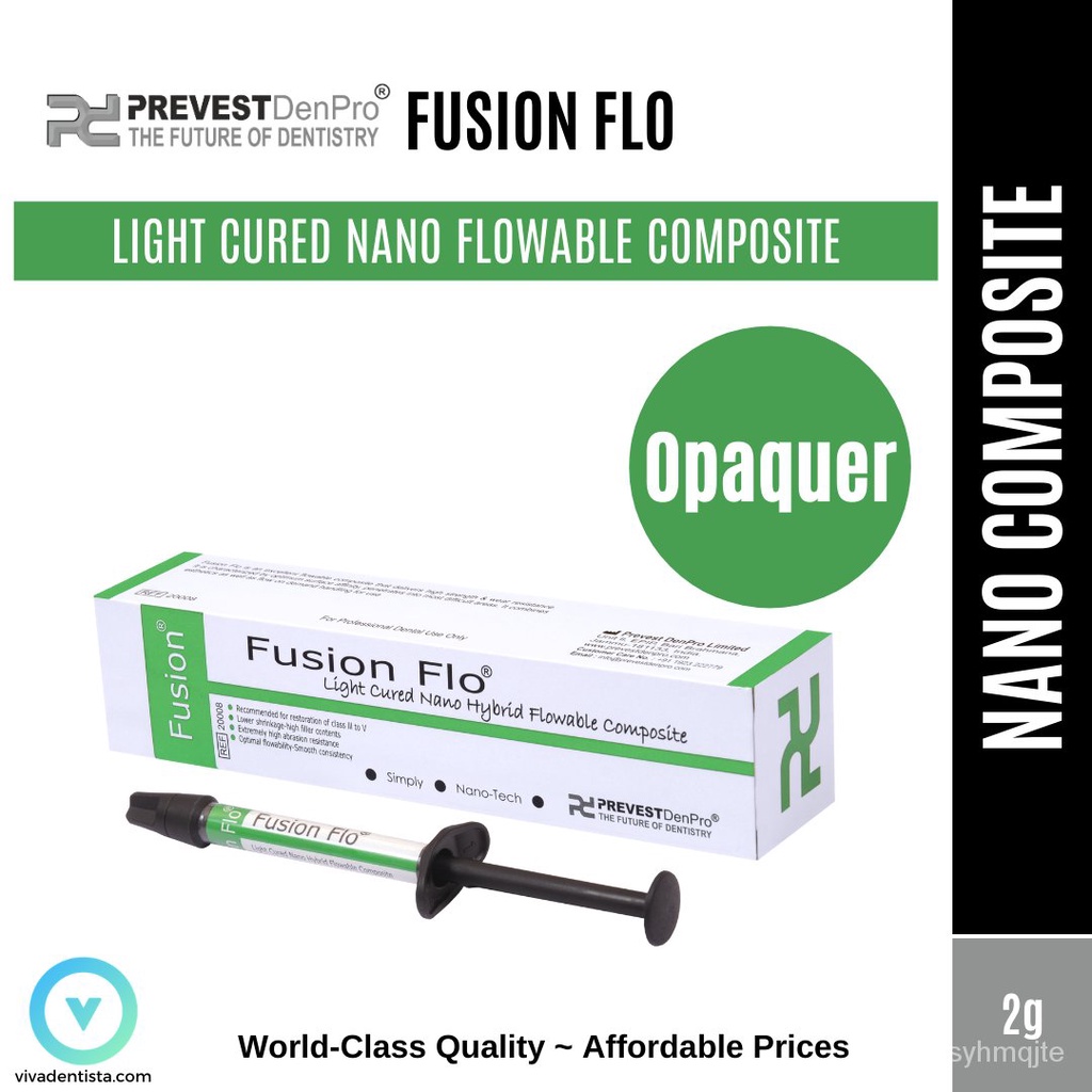 PREVEST DENPRO Fusion Flo (Light Curing Universal Nano Flowable Composite) (Opaquer) Shopee