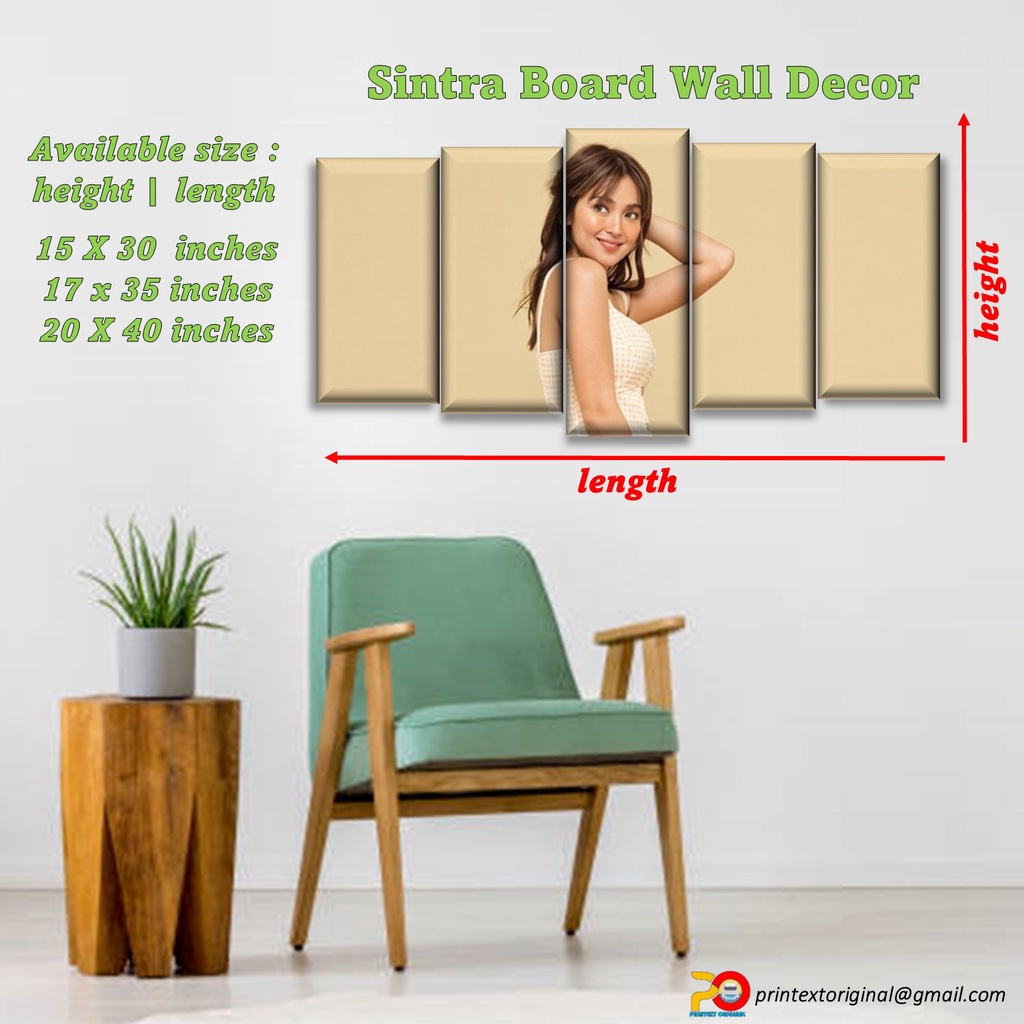 Customized Sintra Wall Decor (RECTANGLE) Shopee Philippines
