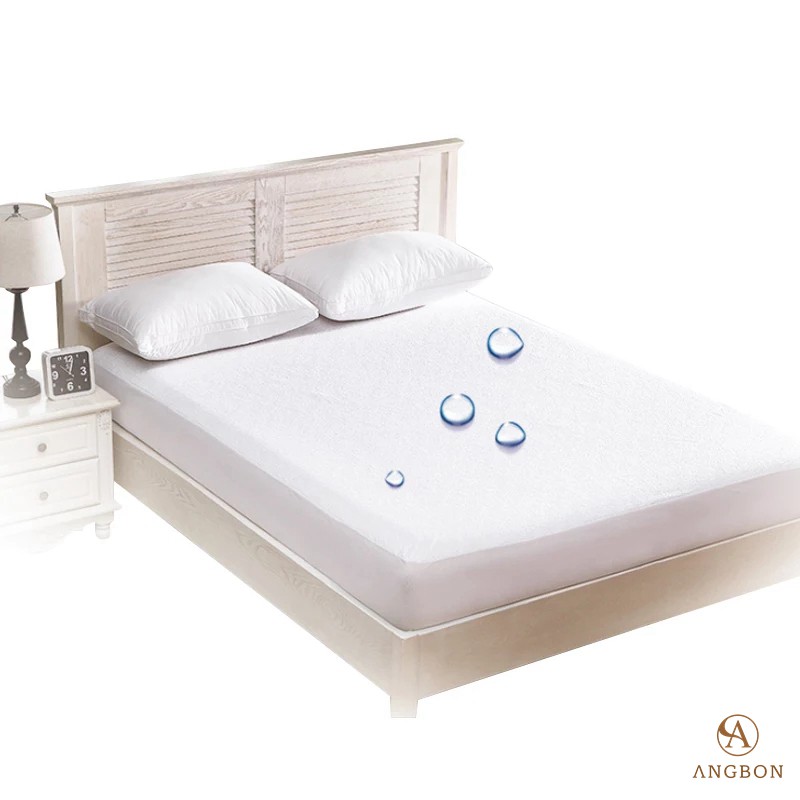 Angbon Mattress Protector Absorb Water Mattress Cover Waterproof
