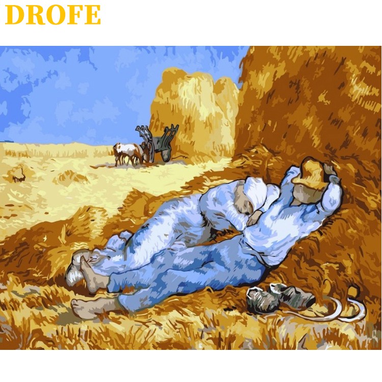 DROFE 40x50cm Van Gogh's Famous Paintings Paint By Numbers Unframed