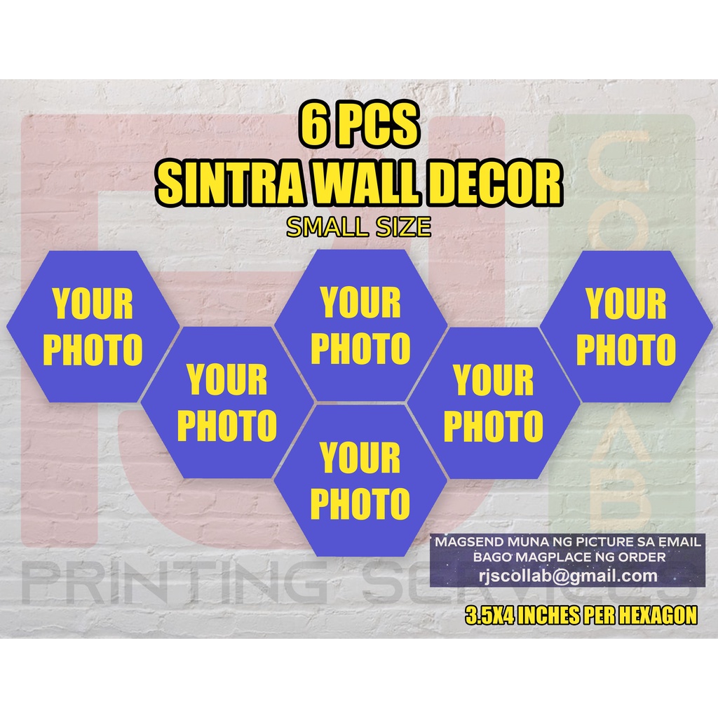 Personalized Hexagon Sintra Board Wall Decor (PLEASE READ PRODUCT