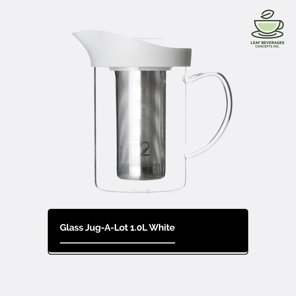 T2 Glass JugALot White Brewing Teaware 1L Shopee Philippines