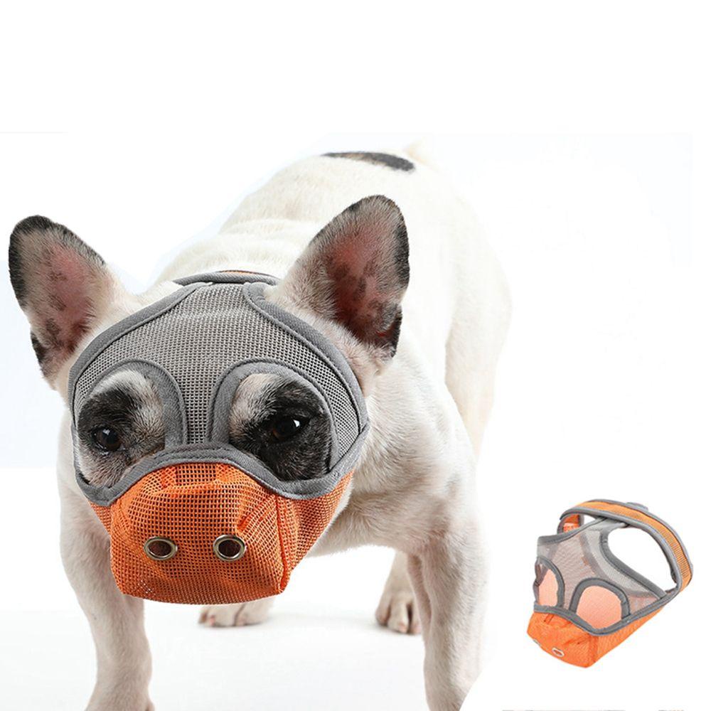 DOREEN Dog Muzzles Short Snout Dog Breathable Grooming Tools Anti Biting French Bulldog for
