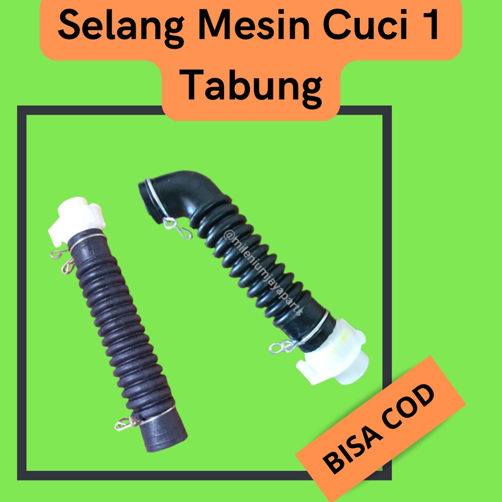MESIN Rubber 1tube Washing Machine Drain Hose LG Bent/Straight model/1