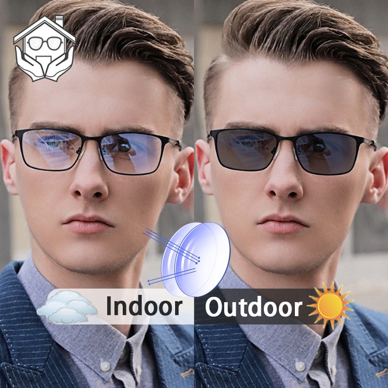 Photochromic Anti Radiation Eyeglass Shades For Men Transition Eye Glasses Computer Eyewear