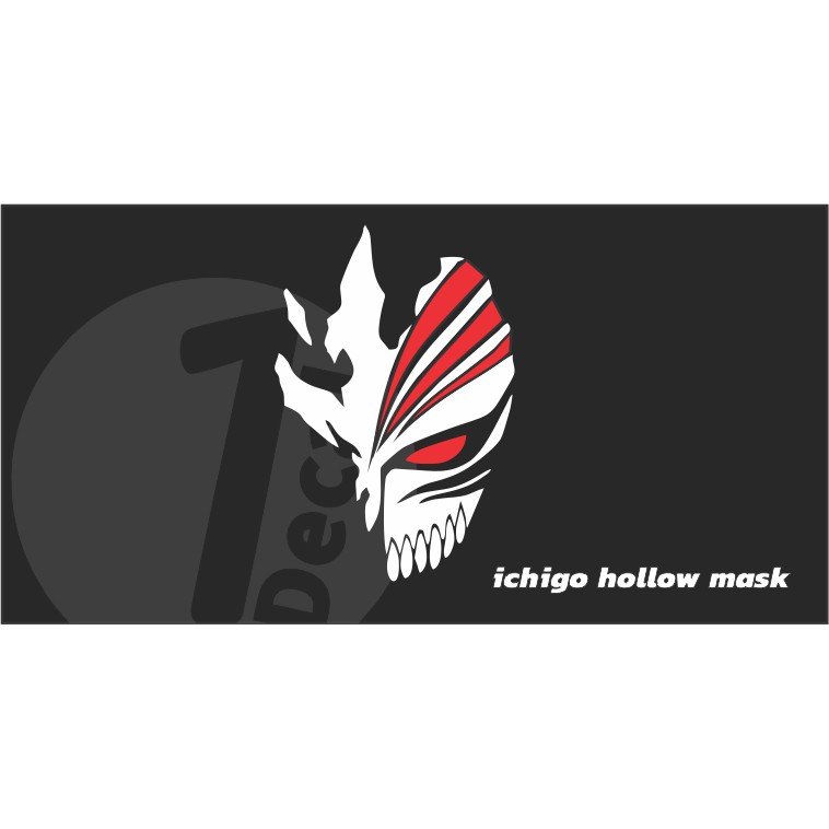 ICHIGO HOLLOW MASK Sticker Decal 2 sizes 3 color available Shopee