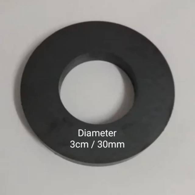 HITAM Black ROUND HOLE STD FERRITE FERRITE DIAMETER 3cm 30mm