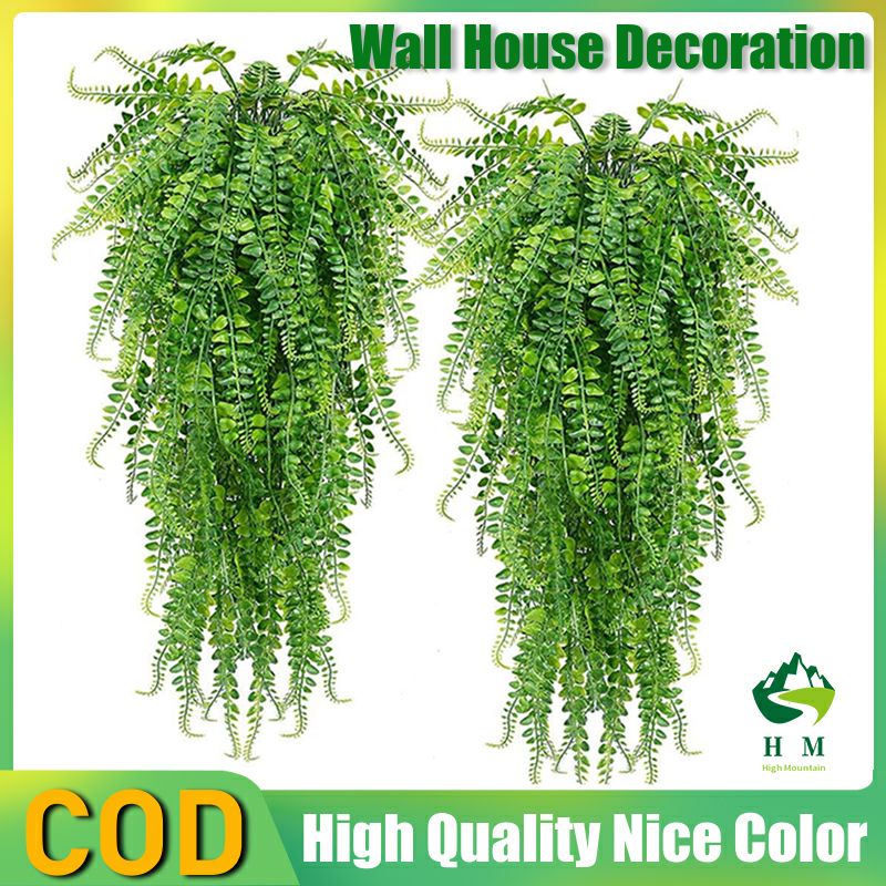 Artificial Hanging Ferns Plants Outdoor Plastic Plants for Wall Indoor