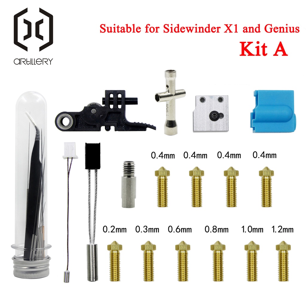 Artillery 3D Extruder Sidewinder X1 Genius And Silicone Nozzle