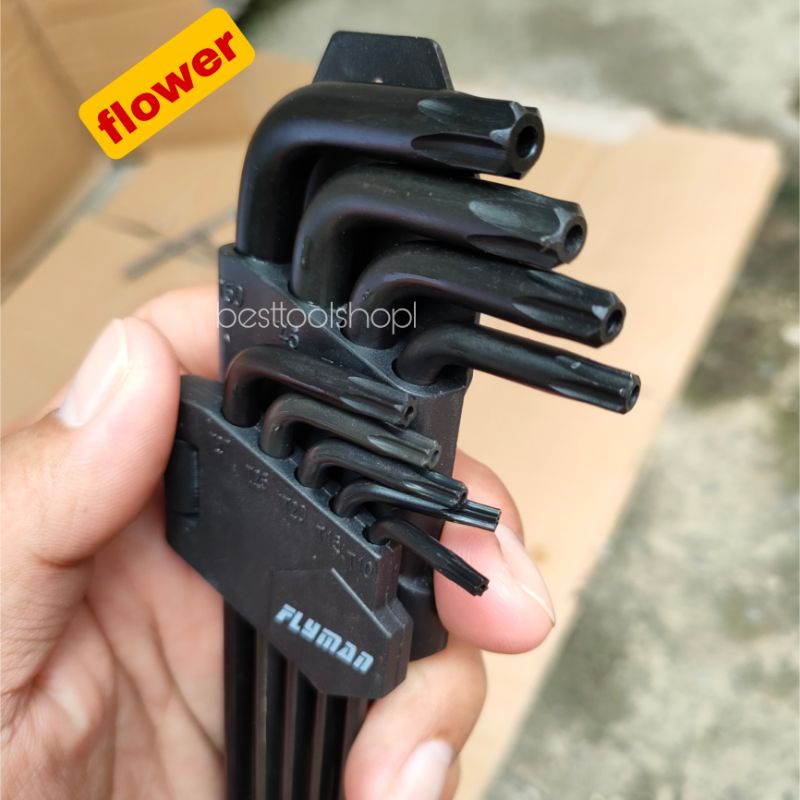 FLOWER TYPE ALLEN WRENCH 9PCS ORIGINAL HEAVY DUTY Shopee Philippines